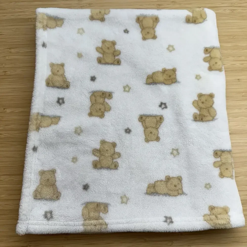 Little Me Baby Blanket Security Lovey Teddy Bears 30x34